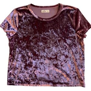 Hollister Crushed Velvet top